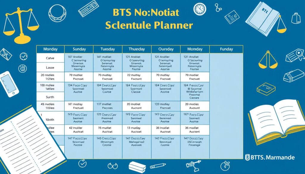 horaires étudiants BTS Notariat